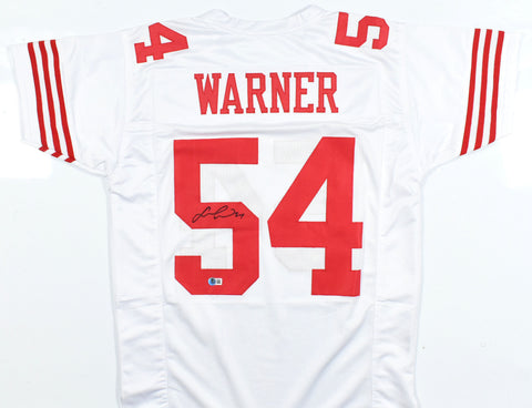 Fred Warner Autographed Red Pro Style Jersey - Beckett W Hologram *Black