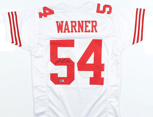 Fred Warner Autographed Red Pro Style Jersey - Beckett W Hologram *Black