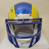 BLAKE CORUM SIGNED LOS ANGELES RAMS SPEED MINI HELMET BECKETT QR