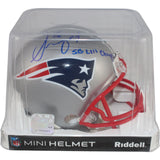 Sony Michel Autographed New England Patriots VSR4 Helmet SB Champs Beckett 53938
