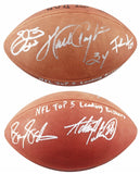 NFL Leading Rushers (5) Payton Smith Sanders Signed Official Nfl Football BAS 1