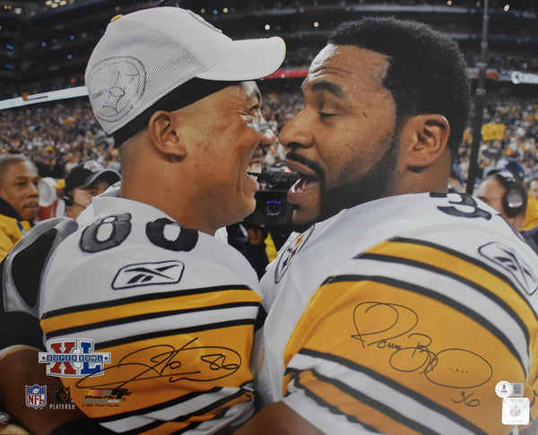 Hines Ward & Jerome Bettis Signed/Autographed 16x20 Photo Steelers BAS 212506