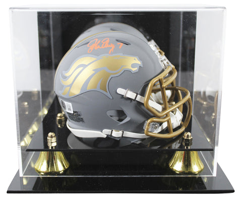 Broncos John Elway Authentic Signed Slate Speed Mini Helmet W/ Case BAS Witness