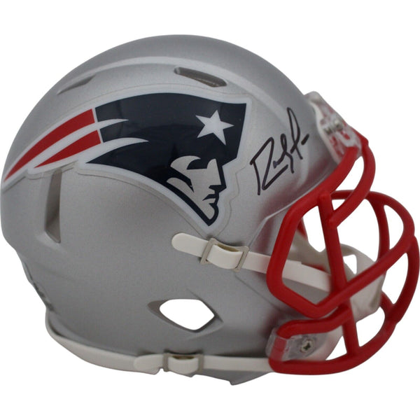 Randy Moss Autographed New England Patriots Speed Mini Helmet Beckett 43279