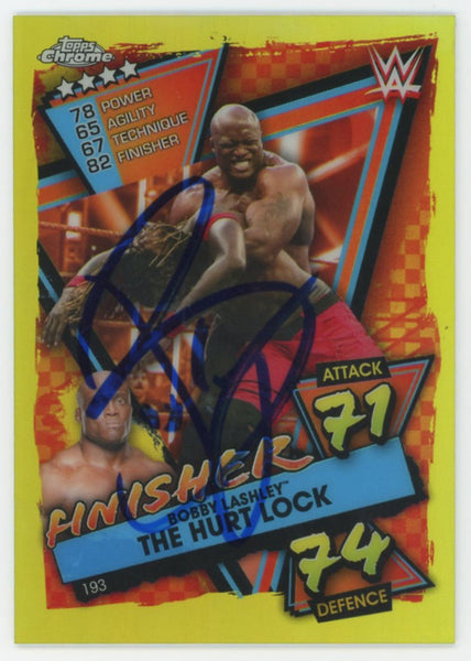 Bobby Lashley WWE Authentic Signed 2021 Topps #64 Card BAS #BS86736