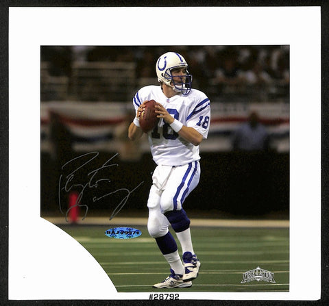 Peyton Manning HOF Signed/Autographed 7x7 Photo Indianapolis Colts UDA 201854