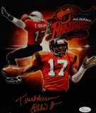 Eddie Brown Autographed Albany 8x10 Double Image Photo- JSA W Auth *Orange