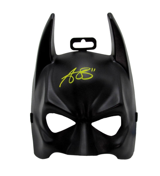 A.J. Brown Autographed Black Batman Mask Philadelphia Eagles Beckett 183621