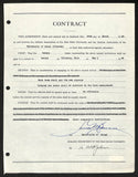 Lynn St. John HOF Signed 1940 Contract Ohio State & Miami JSA 198970