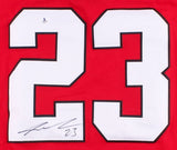 Sean Monahan Signed Flames Reebok Jersey (Beckett COA) 6th Pick 2013 Draft