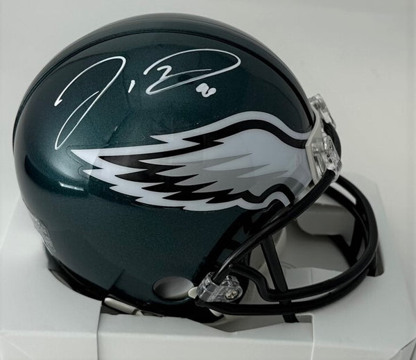 Eagles 1st Rnd Pick JORDAN DAVIS Signed Riddell VSR4 Mini Helmet AUTO - BAS