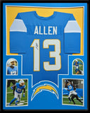 FRAMED SAN DIEGO CHARGERS KEENAN ALLEN SIGNED JERSEY BECKETT COA
