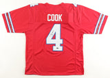 James Cook Signed Bills Jersey (Beckett) Buffalo 2022 2nd Rnd Pick/ Univ Georgia