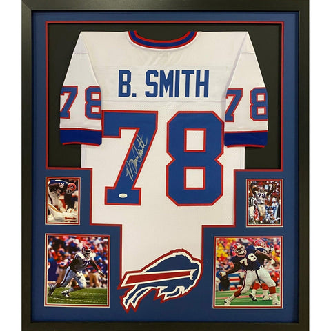 Bruce Smith Autographed Signed Framed Buffalo Bills Jersey JSA