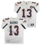 Dolphins Dan Marino "HOF MVP" Signed White 1990 TB Mitchell & Ness Jersey BAS 2