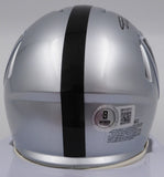 DJ D.J. Turner Autographed Raiders Mini Helmet Just Win Baby Beckett 2W133211
