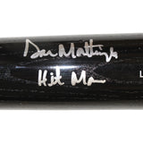 Don Mattingly Autographed New York Yankees LS Bat Hit Man Insc Beckett 59160