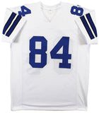 Jay Novacek "3x SB Champ" Authentic Signed White Pro Style Jersey BAS Witnessed