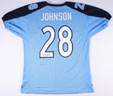 Chris Johnson Signed Tennessee Titans Jersey (JSA COA) 3xPro Bowl R.B. 2008-2010