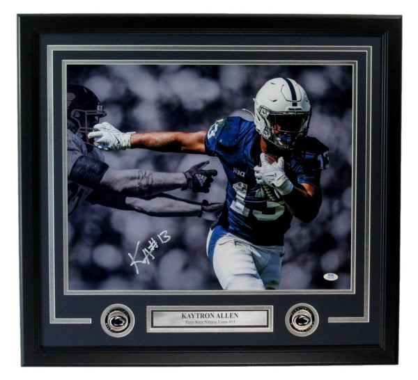 Kaytron Allen Autographed 16x20 Photo Penn State Framed PSA/DNA 203759