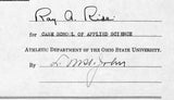Lynn St. John HOF Signed 1940 Contract Ohio State & Case Western JSA 198958