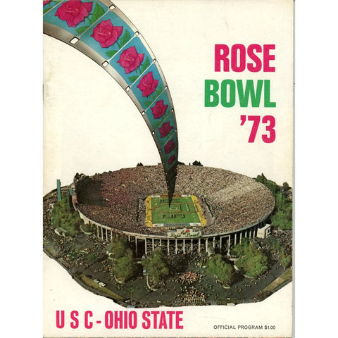 Unautographed Magazine USC Trojans vs Ohio State 1976 Rose Bowl Program 58443