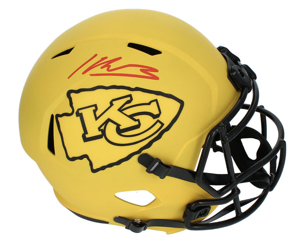 Kenneth Walker III Autographed Chiefs 'RAVE' Full Size Speed Helmet Beckett