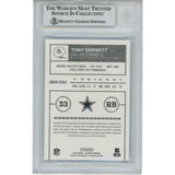 Tony Dorsett Autographed 2016 Classics #135 Slabbed Trading Card Beckett 45895