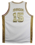 Magic Johnson "92 Gold" Signed White & Gold Nike Team USA Jersey BAS W #5W006547
