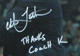 Christian Laettner Duke Signed/Inscribed 16x20 w/ Coach K Photo PSA/DNA 167272