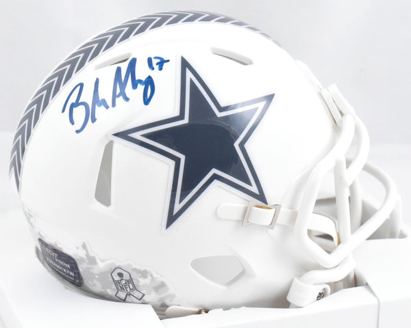 Brandon Aubrey Autographed Dallas Cowboys Salute 2024 Speed Mini Helmet - Prova