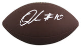 Browns Quinshon Judkins Signed Wilson Super Grip Football W/ Case BAS Witnessed