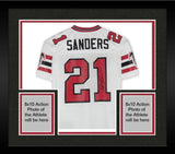 FRMD Deion Sanders Falcons Signed Mitchell & Ness 89 Throwback Authentic Jersey