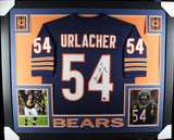 BRIAN URLACHER (Bears HOF navy SKYLINE) Signed Autographed Framed Jersey Beckett