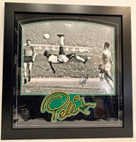 Pele Autographed 16x20 Black & White Framed Photo -- Brazil National Team PSA COA