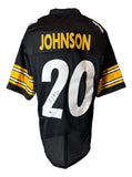 Kaleb Johnson Pittsburgh Signed Black Football Jersey BAS