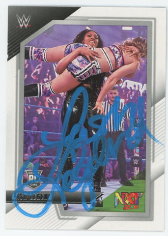 WWE Lash Legend Authentic Signed 2022 Panini NXT #24 Rookie Card BAS #BS86739