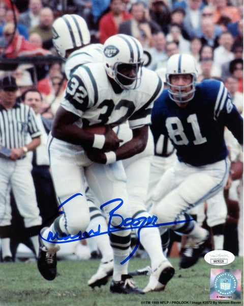 Emerson Boozer New York Jets Signed/Autographed 8x10 Photo JSA 159043
