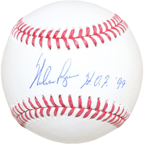 Nolan Ryan Autographed/Signed Texas Rangers OML Baseball HOF Insc. Beckett 51248