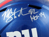 Michael Strahan Autographed NY Giants F/S Speed Helmet w/HOF-Beckett W Hologram