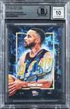 Warriors Stephen Curry Signed 2024 Topps Now #13 Card Auto Grade 10! BAS Slabbed