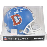 Shannon Sharpe Autographed Denver Broncos TB VSR4 Mini Helmet HOF Beckett 50793
