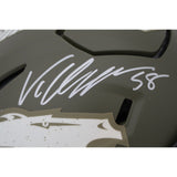 Von Miller Autographed Denver Broncos 2022 Salute SpeedFlex Helmet Beckett 48679