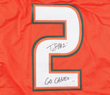 Tyrique Stevenson Signed Miami Hurricanes Jersey Inscribed "Go Canes"(JSA) Bears