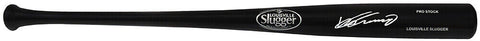 Vladimir Guerrero Sr Signed Louisville Slugger Black Baseball Bat (SCHWARTZ COA)