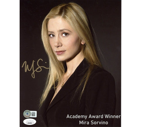 Mira Sorvino Signed Hollywood Unframed 8x10 Photo - Headshot