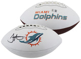Dolphins Tyreek Hill Signed Franklin White Panel Logo Football BAS Witnessed