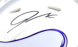 Jordan Addison Autographed Vikings ALT 2024 Speed Mini Helmet- Beckett W Holo