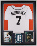 Ivan Rodriguez Signed Detroit Tigers 34"x42" Framed Jersey (Beckett COA) Catcher
