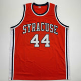 Autographed/Signed Derrick Coleman Syracuse Orange College Jersey Beckett COA